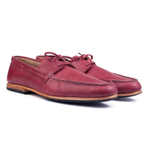 men's comfortable leather boat shoes