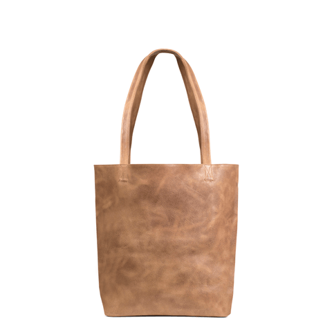 handmade leather tote bag